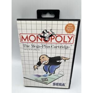 Monopoly Sega Master System CIB Complete w/Box & Manual!